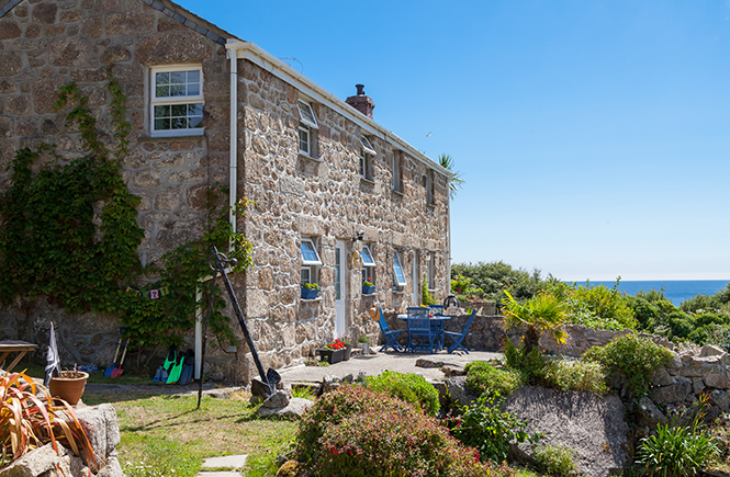 Quaint cottage situated in an idyllic cove.