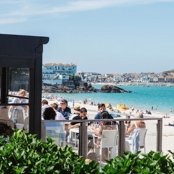 Restaurants in St Ives with sea views