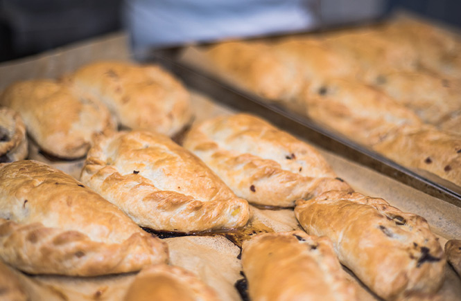 Cornish pasties from St Mawes Bakery