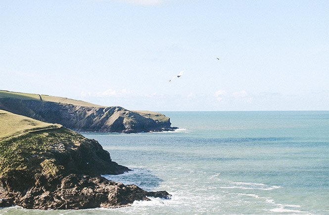 The beautiful headlands and cliffs around the South West Coast Path near Port Isaac