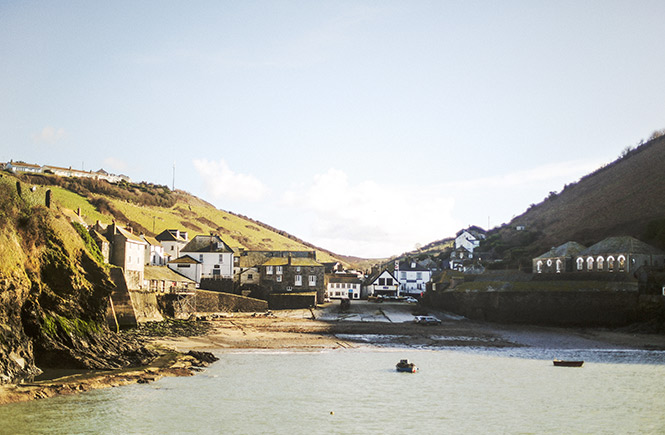 The pretty harbourside village of Port Isaac on the north coast of Cornwall