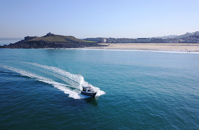The Dolly P providing stunning boat trips in St Ives
