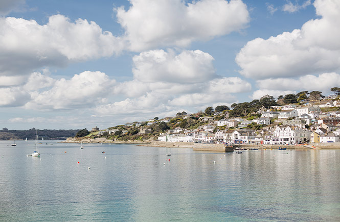 The beautiful harbourside village of St Mawes in Cornwall