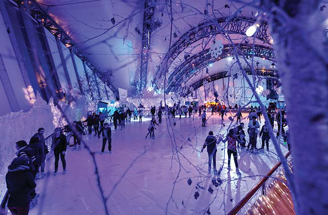 Ice Skating at the Eden Project