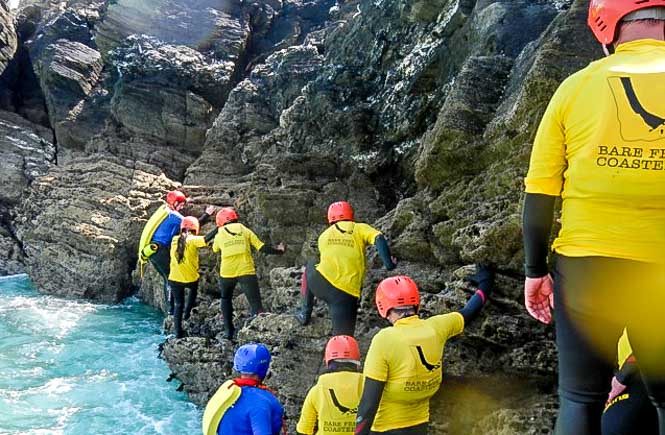 Coasteering in Cornwall