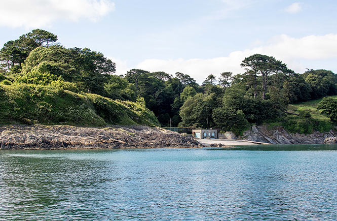 Trebah Gardens beach