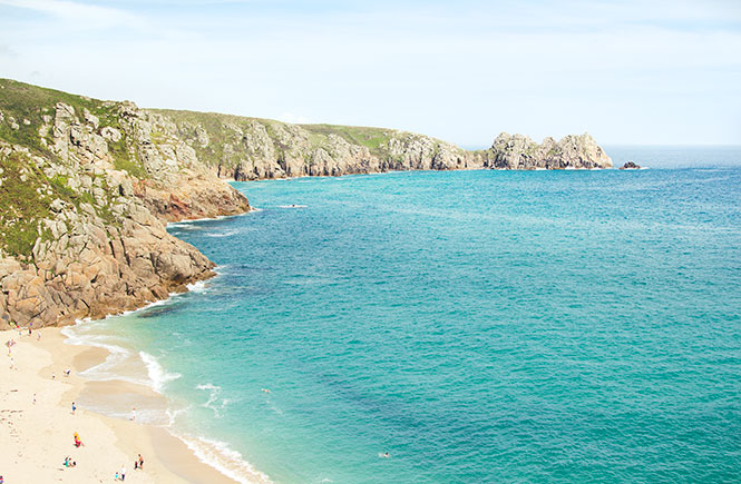 Porthcurno beach, Cornwall