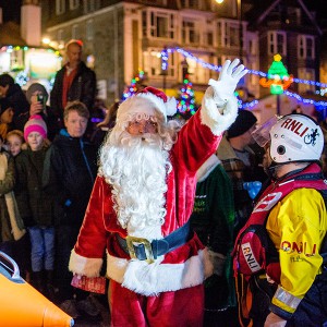 Santa’s arrival in St Ives