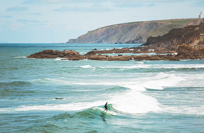 Surfing in Bude