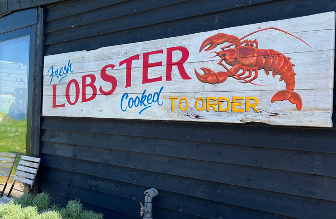 The Lobster Shed is located near Padstow