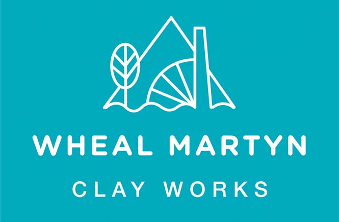 Wheal Martyn logo on a light blue background