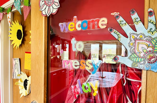 Messy Play at Little Harbour Hospice in Cornwall