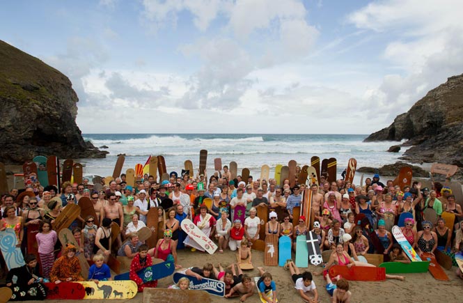 World Bellyboard Championships at Chapel Porth in Cornwall