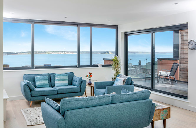 Apartment in Penzance with 360 degree sea views