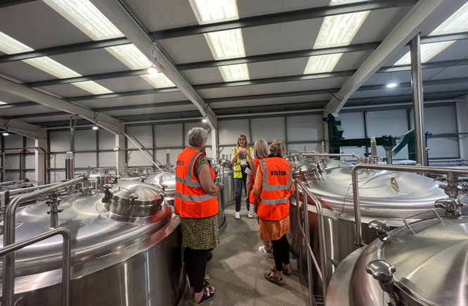 Brewery tour at St Ives Brewery