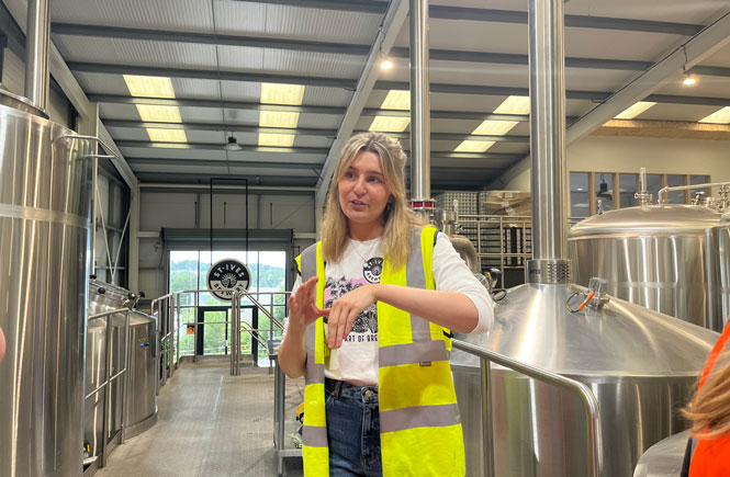 Brewery tour at St Ives Brewery