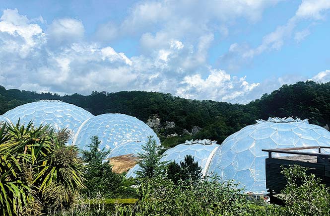 The famous Eden Project biomes