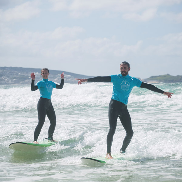 Catching waves with Hayle Surf School