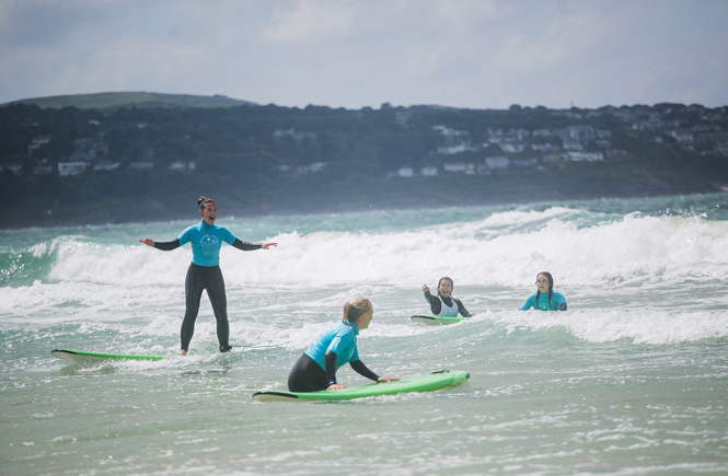 Phoebe riding the waves!