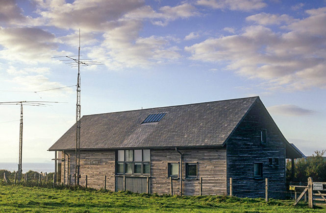 The wooden Marconi Centre at Poldhu